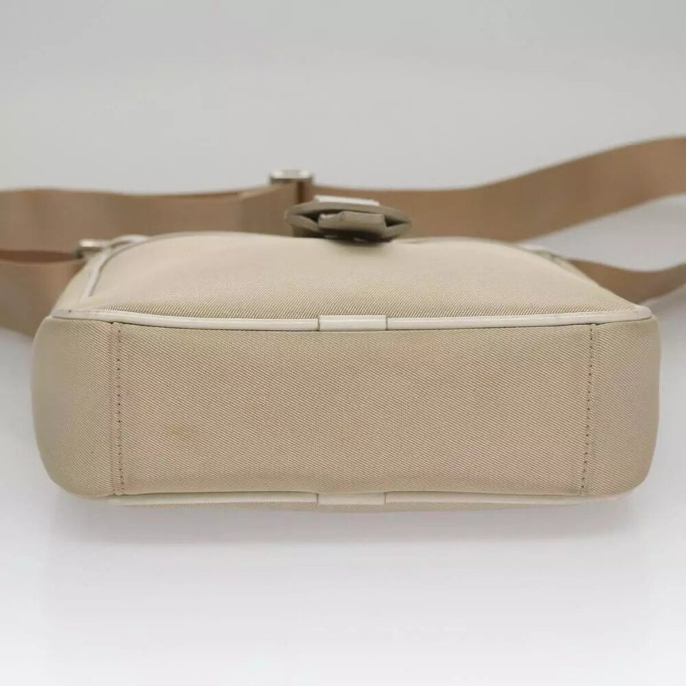 BURBERRY Nova Check Shoulder Bag Canvas Beige Auth - Picture 9 of 16